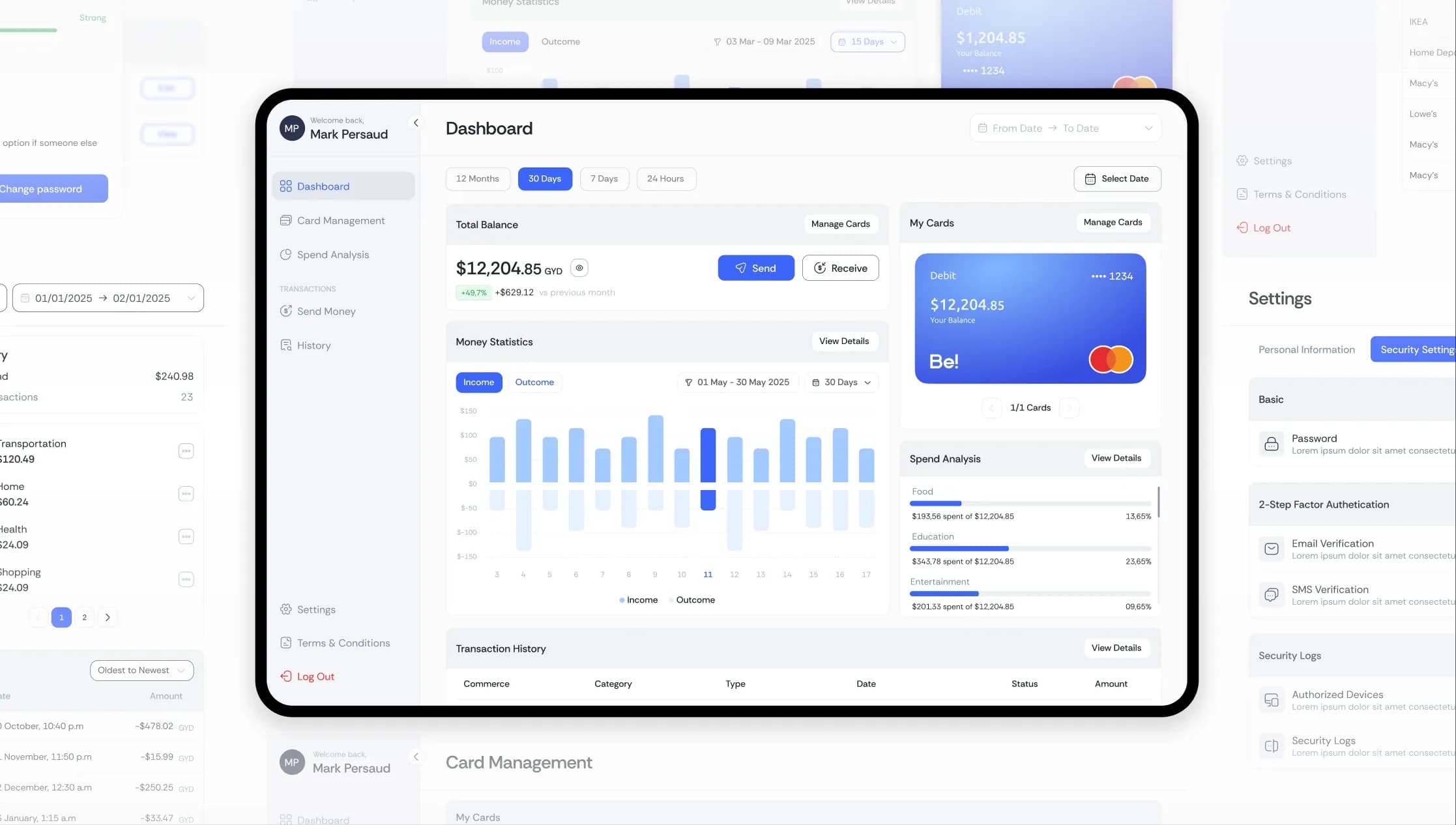 Web application interface by Nea Studio